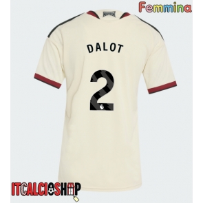 Manchester United Diogo Dalot #2 Terza Maglia Femmina 2026-27 Manica Corta